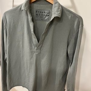Frank & Eileen Popover Henley-Sage Green XS